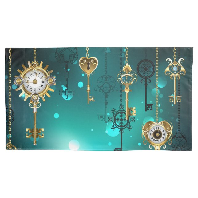 Chaves de Esqueleto Anticas em Fundo Verde (Frente-Esquerda)