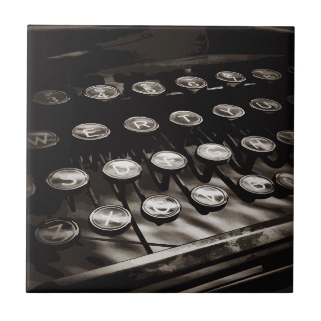 Chaves de Máquina Antigas a Preto (Frente)