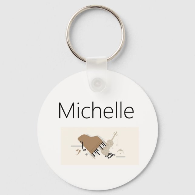 Chaves de piano chaveiro para crianças, pianistas  (Frente)
