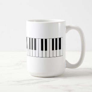 Chaves do piano - caneca de café