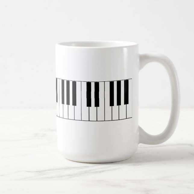 Chaves do piano - caneca de café (Direita)