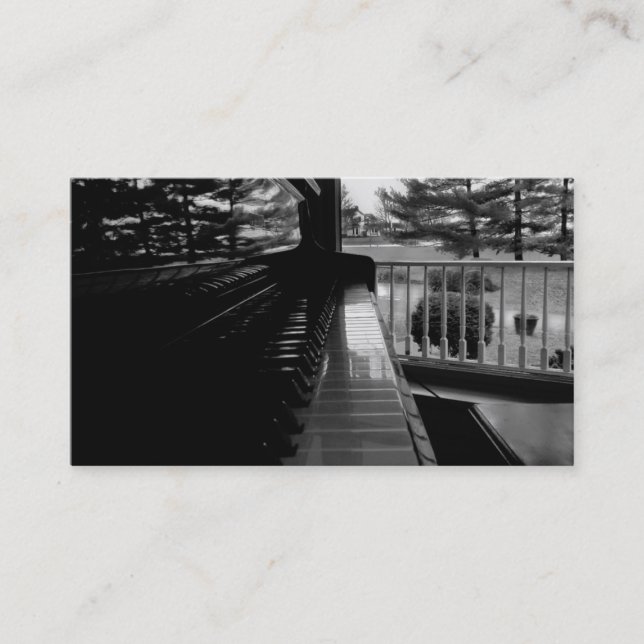 CHAVES do PIANO - modelo de cartão de negócios (Frente)