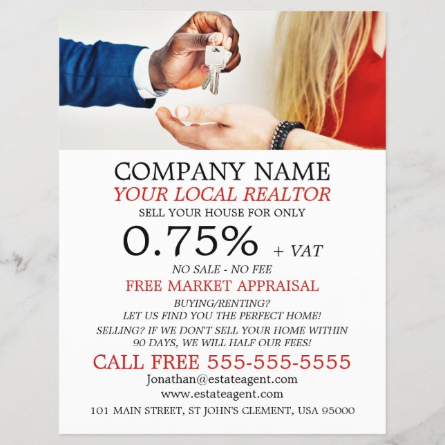 Chaves, Realtor, Agente Estatal Folheto Publicitár (Frente)