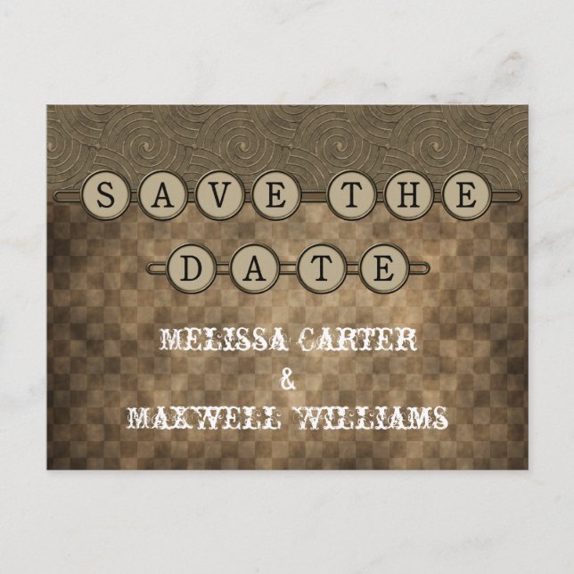 Chaves Steampunk Mocha Cartão Postal de Salvar a D (Frente)