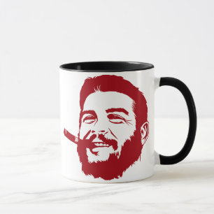 Che Guevara com a caneca do retrato do charuto