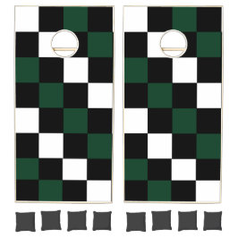 Checagens brancas em preto-e-branco