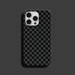 Checkboard Cinzas pretas com verificação quadrados<br><div class="desc">Cinzas Pretas Checkered Squares da Desktop Board. Design de padrão de verificação minimalista.</div>