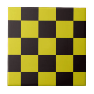 Checkerboard amarelo e preto