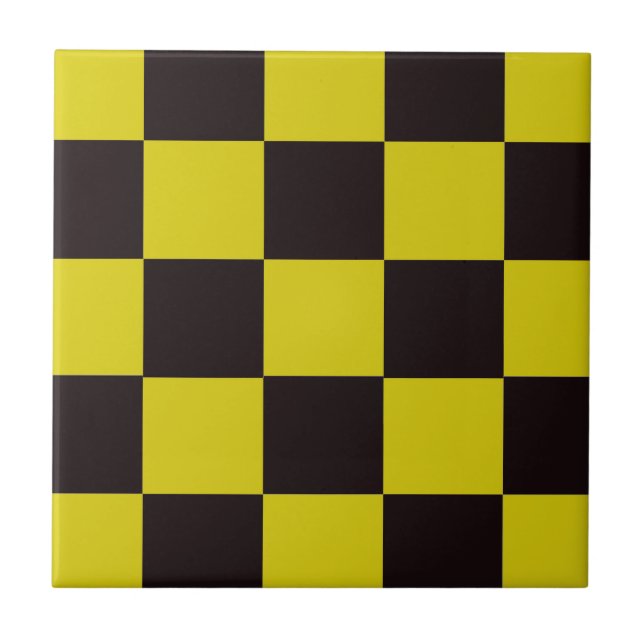 Checkerboard amarelo e preto (Frente)