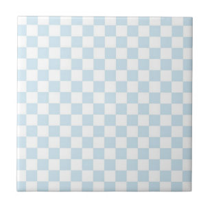 Checkerboard azul e branco da pasta
