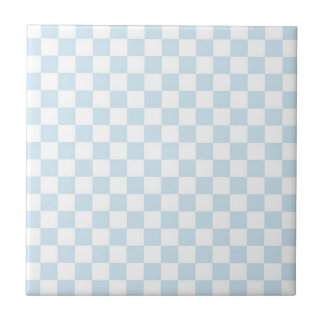Checkerboard azul e branco da pasta