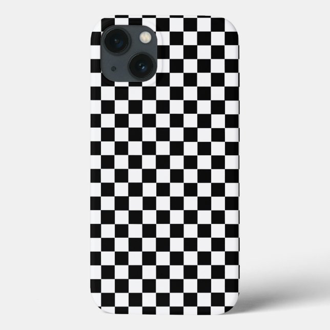 Checkerboard preto e branco clássico por STaylor (Verso)