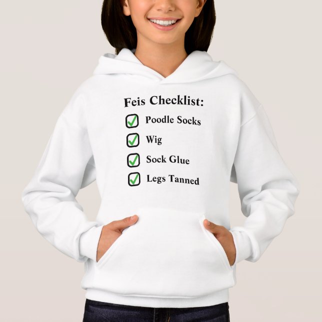 Checklist para o Irish Dance Cute Funny Feis (Frente)