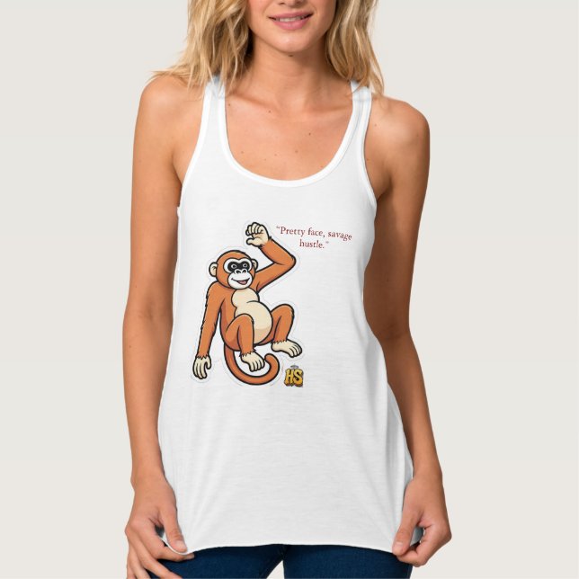 Cheeky Monkey Flowy Tank Top | Honest Sinner Women (Frente)