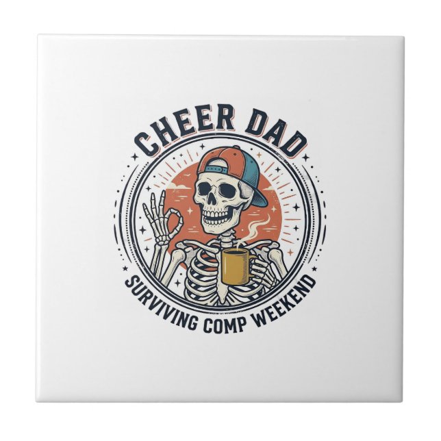 Cheer Dad Surviving Comp Weekend Skeleton Shirt_1 (Frente)