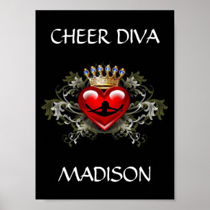 CHEER DIVA POSTER PERSONALIZE
