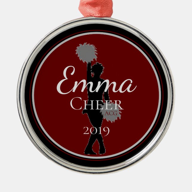 Cheerleader do ornamento do elogio (Frente)