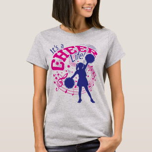 Cheerleaderes, é uma vida alegre, camiseta animad