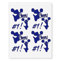 Cheerleading do segundo grau azul escuro