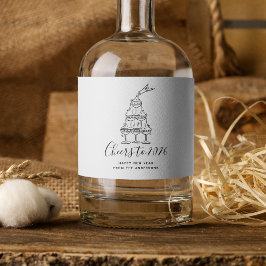 Cheers to New Years Party Hand Drawn 