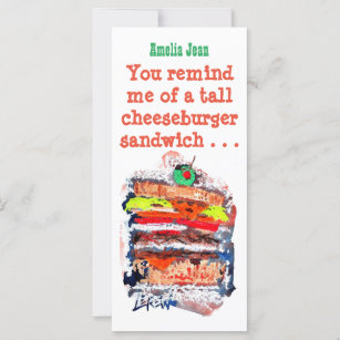 Cheeseburger #170229 Cartão de Aniversário Engraça