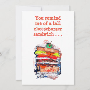 Cheeseburger #170229 Cartão de Aniversário Engraça