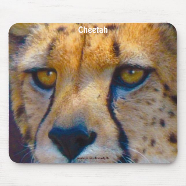 Cheetah Big Cat Wildlife Art Mousepad (Frente)
