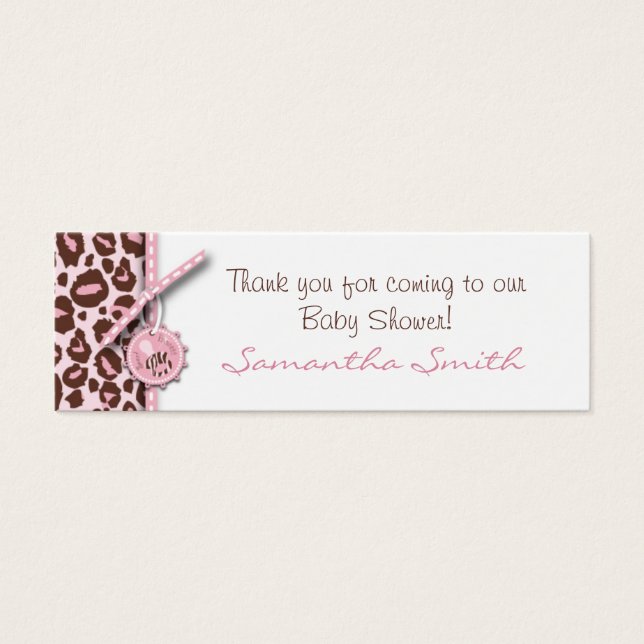 Cheetah Girl Skinny Gift Card Rosa B (Frente)