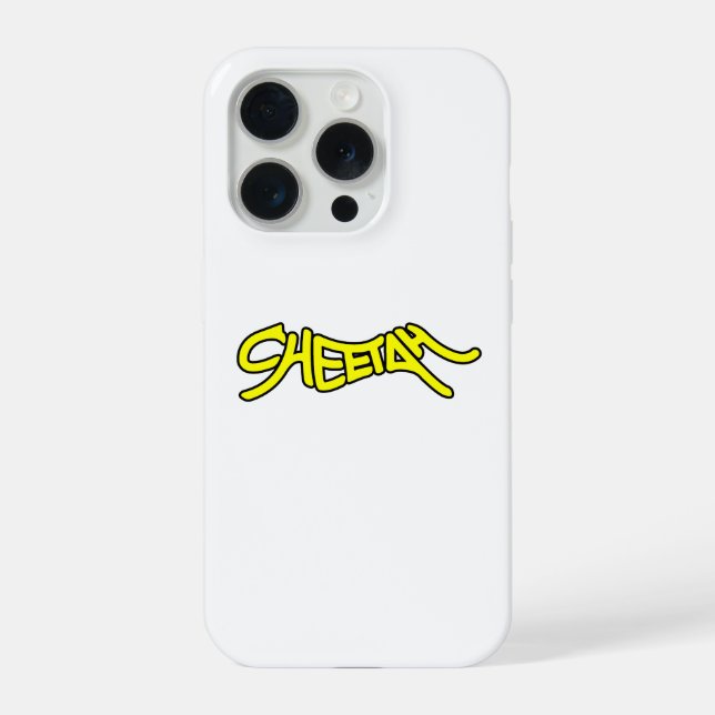 Cheetah Graffiti Style Typography Bold Yellow (Verso)
