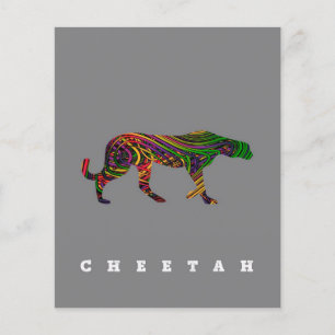 Cheetah legal design  Folheto de presente de dia a