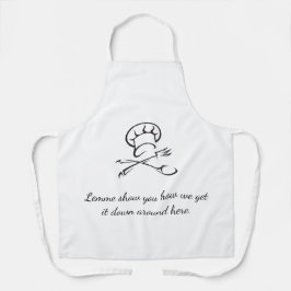 Chef Apron Negrito e Engraçado