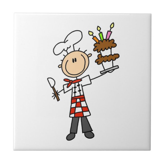 Chef Com Bolo De Aniversário (Frente)