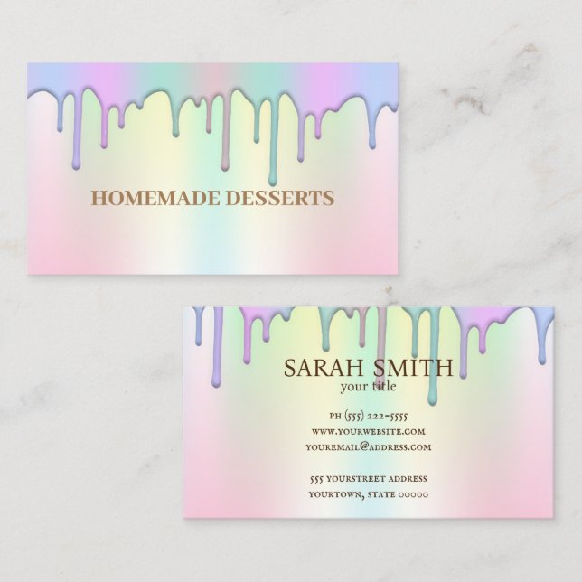 Chef de cozinha de logotipo, Cartão de visita boni (Frente/Verso)