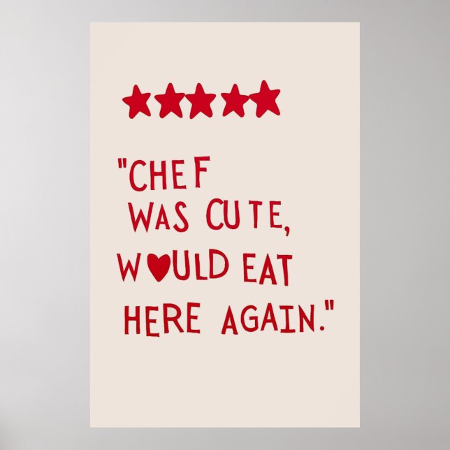 Chef era poster fofo (Frente)