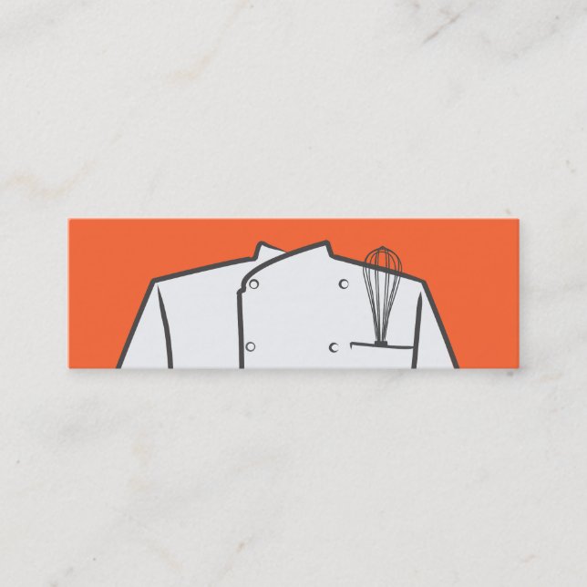 Chef Executivo Mini Cartão de visita (Frente)