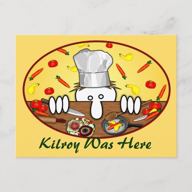 Chef Kilroy Cartão postal 2 (Frente)