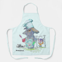 Chef Metálico em todo Impressão Apron