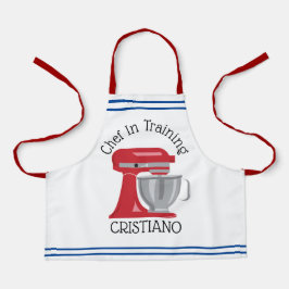 Chef No Treinamento Mixer All-Over Impressão Apron