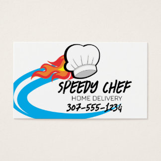 Chef que chama refeição refeição evento de entrega