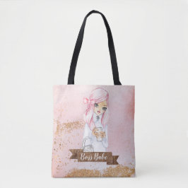 Chefe Babe Planner para Chefe Meninas Tote Bags