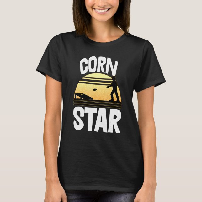 Chefe De Camisetas De Toss Corn Star Brincando (Frente)