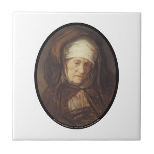 Chefe de uma Mulher Envelhecida, 1655_1660 - Rembr
