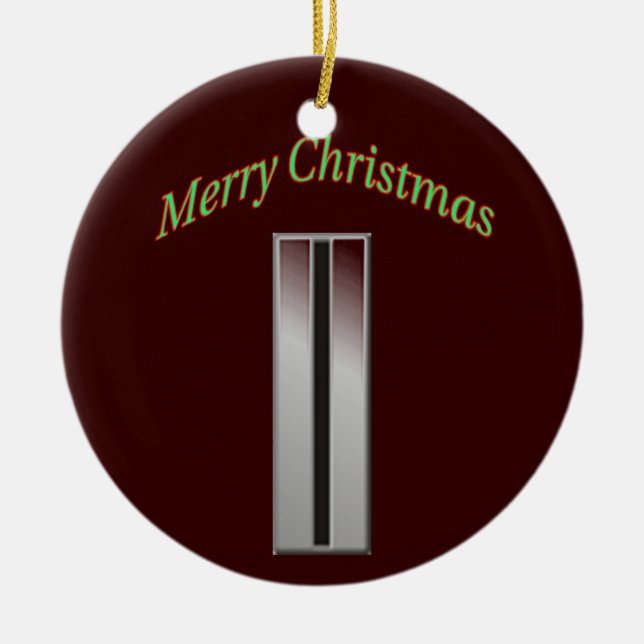 Chefe do Comando do Exército 5 Enfeites de natal (Frente)