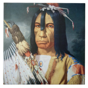 Chefe do nativo americano das pessoas do Cree de