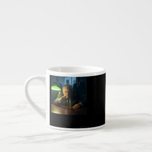 Chefe espresso da mão direita caneca