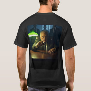 Chefe homem preto camiseta de volta