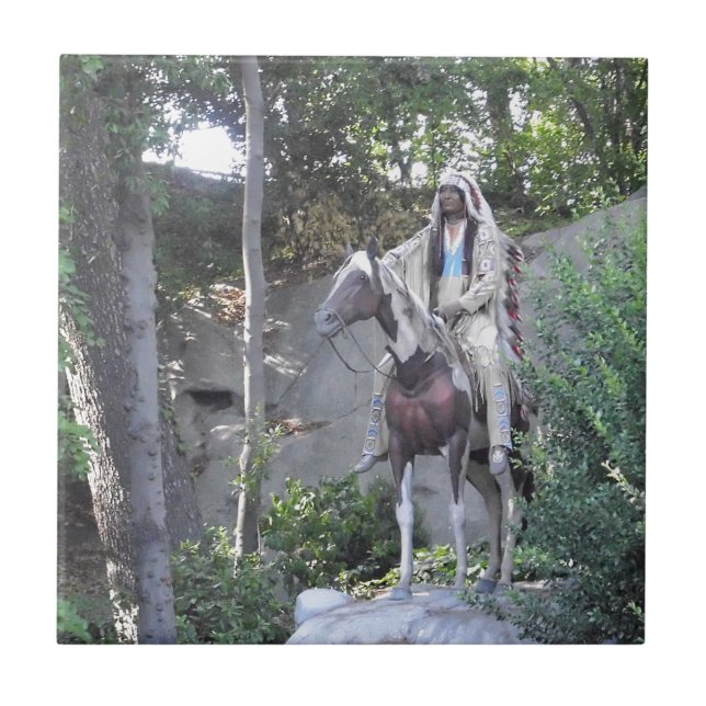 Chefe indiano do nativo americano com cavalo (Frente)