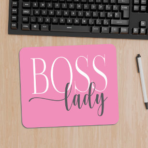 Chefe Lady Pink e Cinza Mousepad