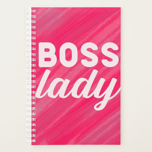 Chefe Lady - planejador - rosa quente - (Frente)