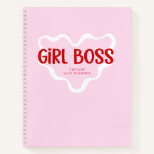 Chefe Menina Fofa Rosa e Vermelho Nome Personaliza
